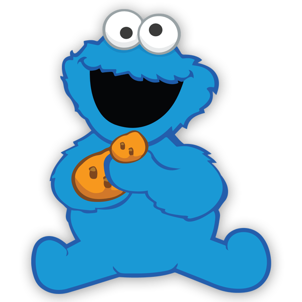 Adesivi per Bambini: Il cookie monster baby