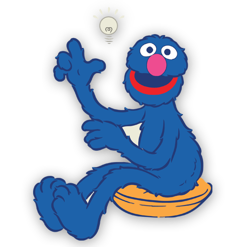 Adesivi per Bambini: Grover ha un