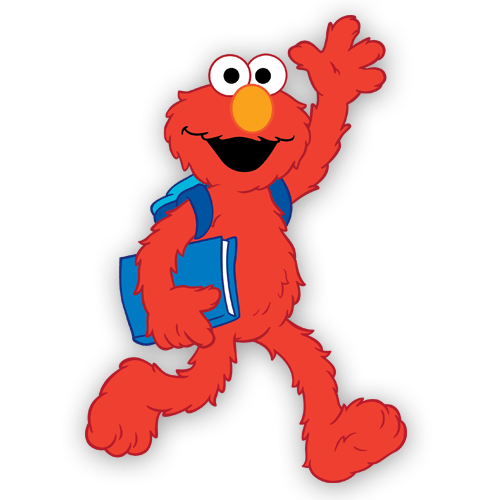 Adesivi per Bambini: Elmo va a scuola