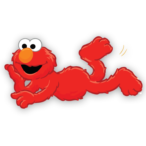 Adesivi per Bambini: Elmo sdraiato