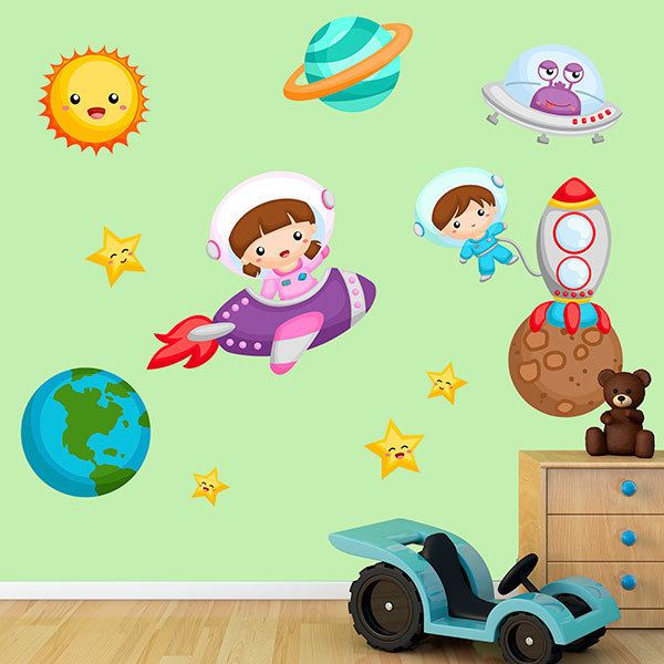 Adesivi per Bambini: Kit per esplorare l'universo
