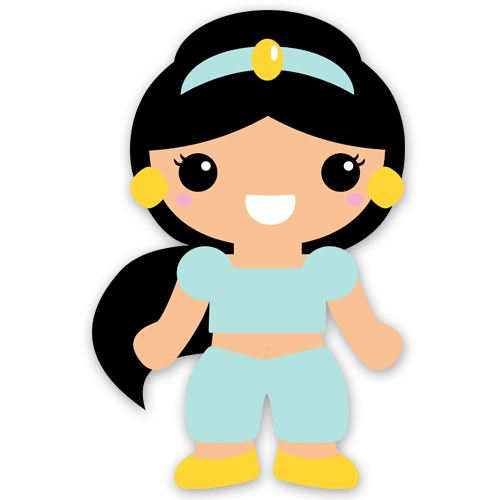 Adesivi per Bambini: Principessa Jasmin