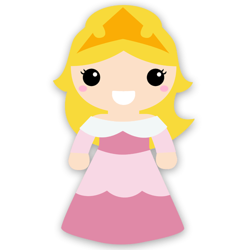 Adesivi per Bambini: La bella addormentata