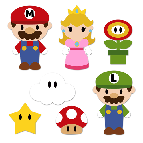 Adesivi per Bambini: Kit Mario Bros