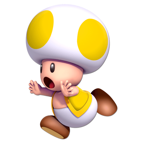 Adesivi per Bambini: Toad giallo