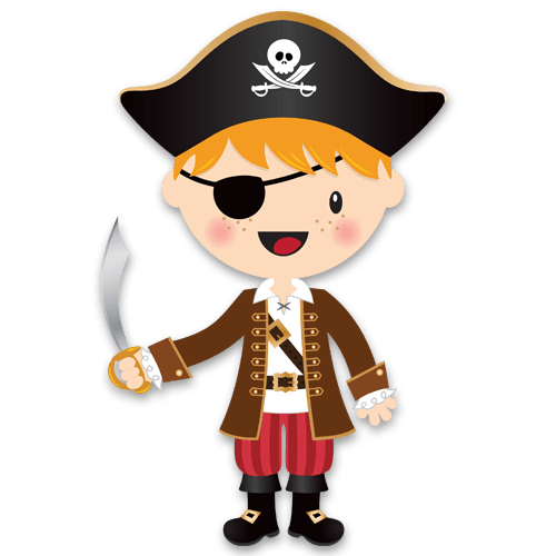 Adesivi per Bambini: La piccola spada pirata