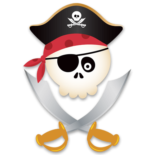 Adesivi per Bambini: Bambini teschio pirata