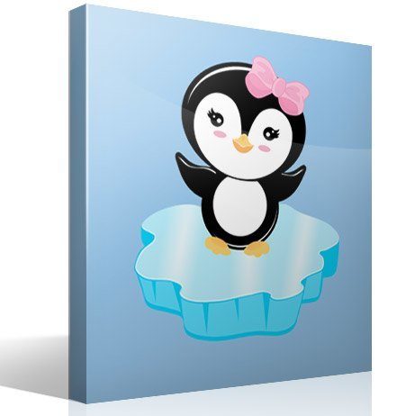 Adesivi per Bambini: Pinguino sul ghiaccio