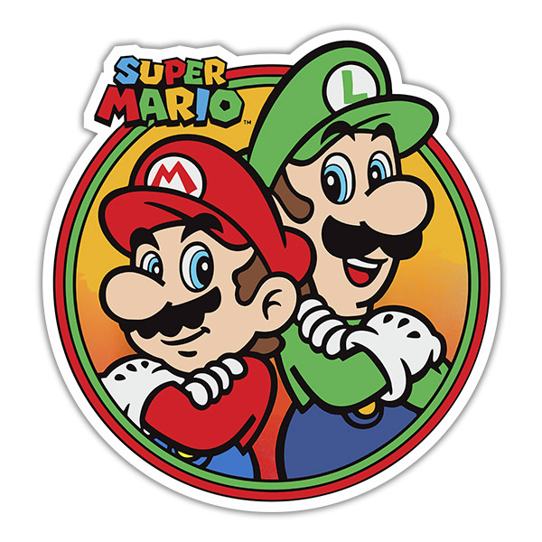 Adesivi per Auto e Moto: Super Mario y Luigi