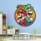 Adesivi per Bambini: Mario e Luigi Squadra Bros 3