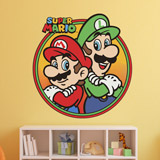 Adesivi per Bambini: Mario e Luigi Squadra Bros 4