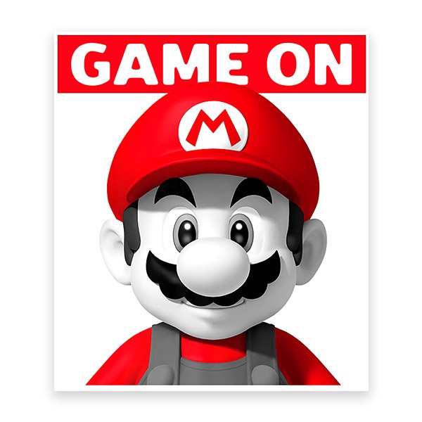 Adesivi per Bambini: Mario Bros Game On