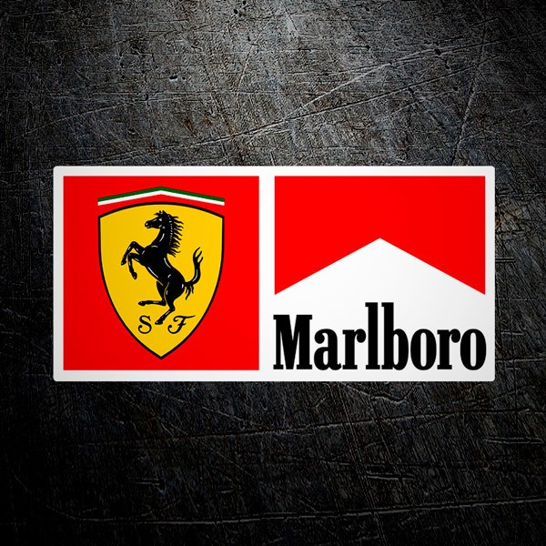 Adesivo Marlboro e Ferrari