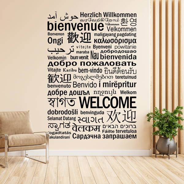 Adesivi Murali: Benvenuti a Lingue II