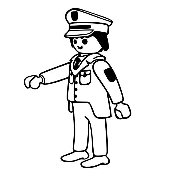 Adesivi per Bambini: Polizia Playmobil