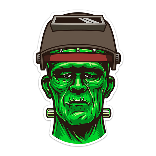 Adesivi per Auto e Moto: Frankenstein Saldatore