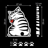 Adesivi per Auto e Moto: Tergicristalli Cat Bianco 4