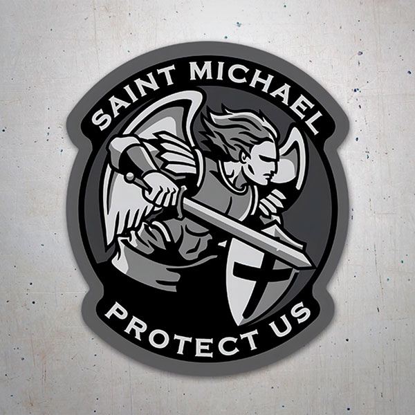 Adesivi per Auto e Moto: Arcangelo Michele Protect Us