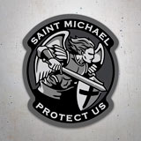 Adesivi per Auto e Moto: Arcangelo Michele Protect Us 3