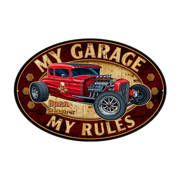 Adesivi Murali: My Garage my Rules II