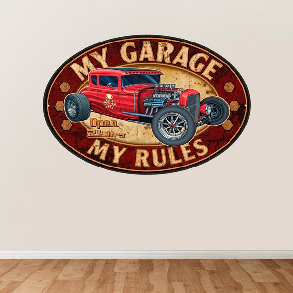 Adesivi Murali: My Garage my Rules II
