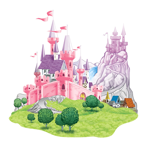 Adesivi per Bambini: Castello rosa
