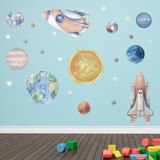 Adesivi per Bambini: Razzi e pianeti 3