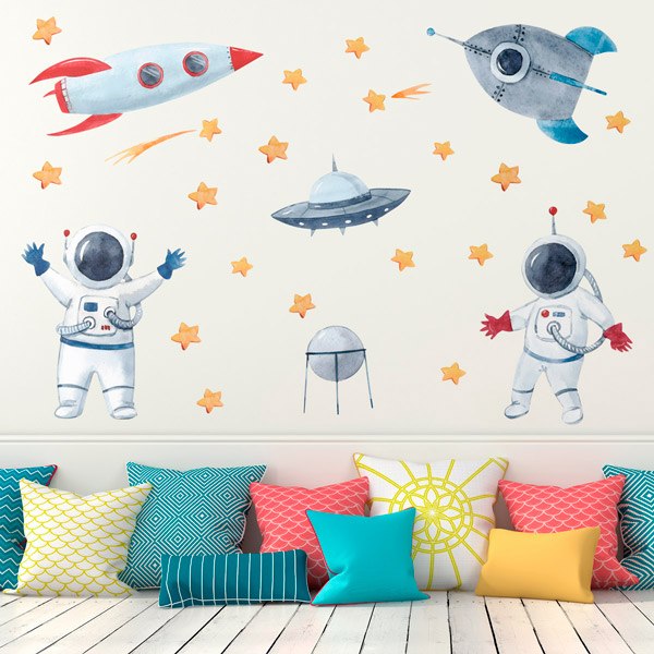 Adesivi per Bambini: Astronauti nello spazio