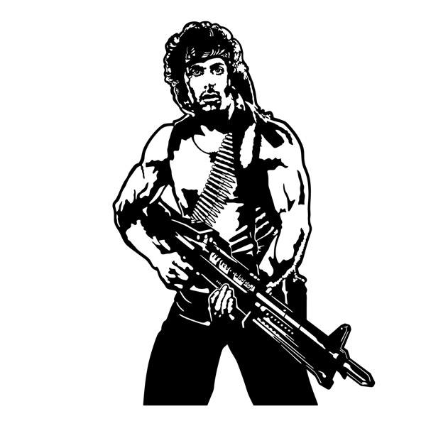 Adesivi Murali: Rambo