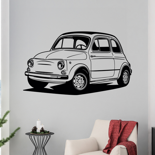 Adesivo Murale Fiat 500