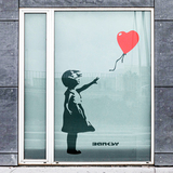 Adesivi Murali: Banksy, Ragazza con il Palloncino 2