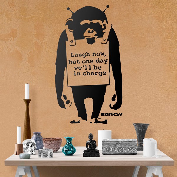 Adesivi Murali: Banksy, Scimmia Poster