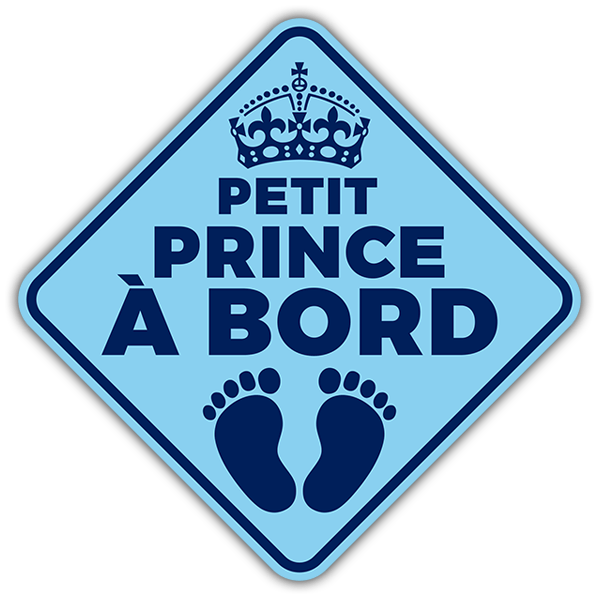 Adesivi per Auto e Moto: Piccolo principe a bordo - francese