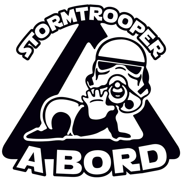 Adesivi per Auto e Moto: Stormtrooper a bordo - catalano