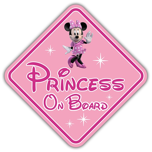 Adesivi per Auto e Moto: Principessa a bordo Disney English