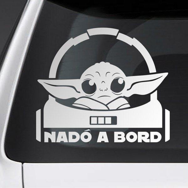 Adesivi per Auto e Moto: Piccolo Yoda 1 a bordo - Catalano