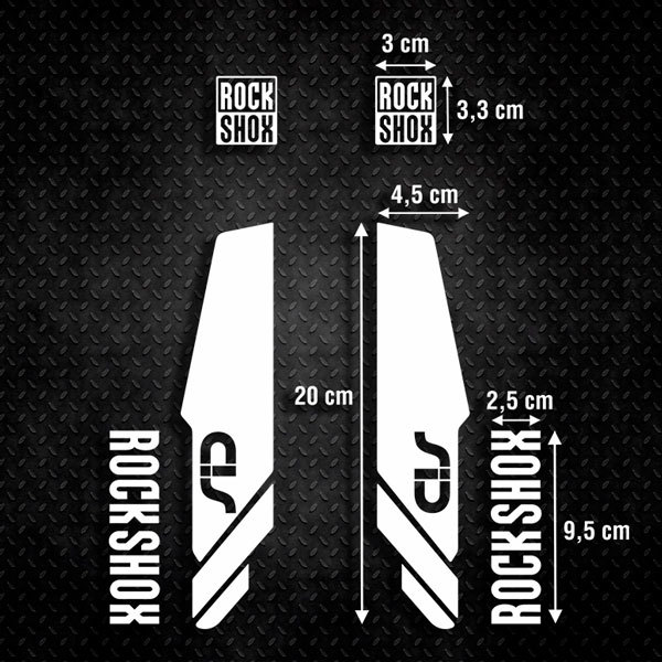 Adesivi per Auto e Moto: Moto Forcelle MTB Rock Shox