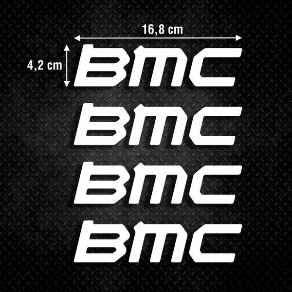 Adesivi per Auto e Moto: Set 4X Modello BMC