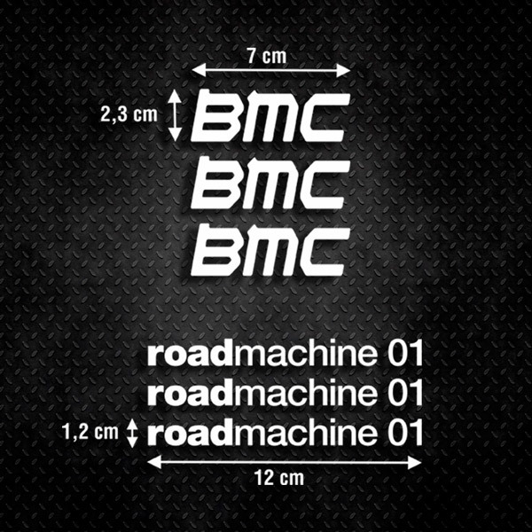 Adesivi per Auto e Moto: Set 6X BMC roadmachine 01