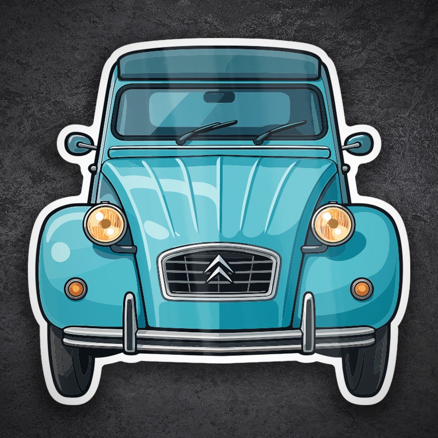 Adesivi per Auto e Moto: Auto Citroën 2CV