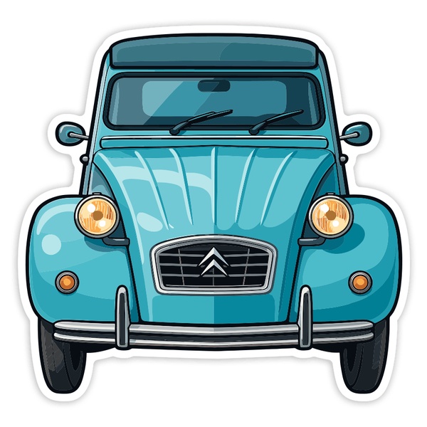 Adesivi per Auto e Moto: Auto Citroën 2CV