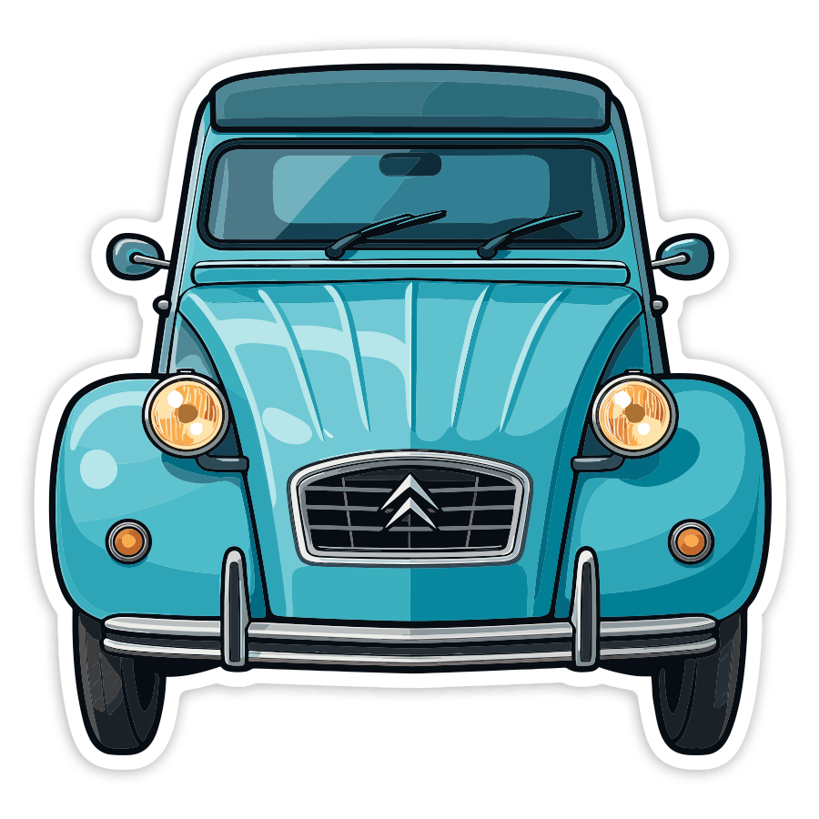 Adesivi per Auto e Moto: Auto Citroën 2CV