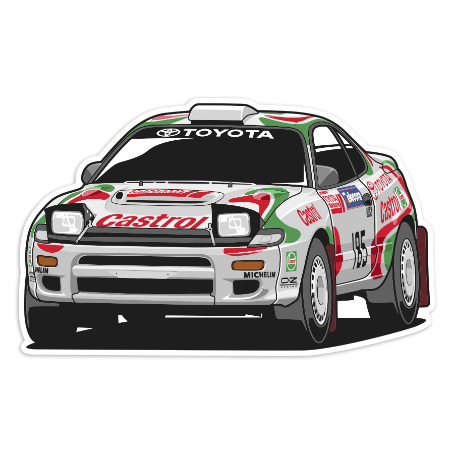 Adesivi per Auto e Moto: Toyota Celica ST185 Castrol
