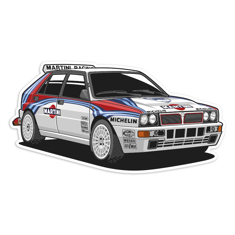 Adesivi per Auto e Moto: Lancia Delta Integrale Martini