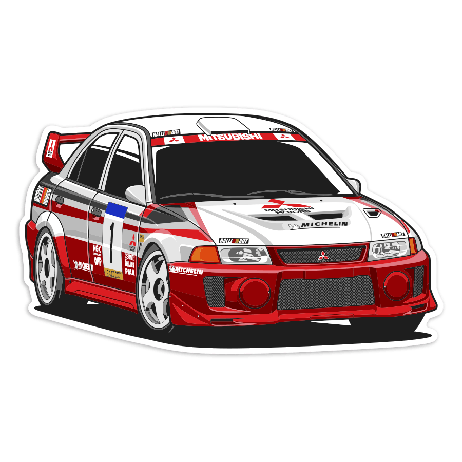Adesivi per Auto e Moto: Mitsubishi Lancer Evo VI