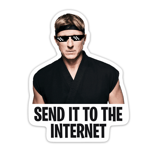 Adesivi per Auto e Moto: Cobra Kai Send it to the Internet II