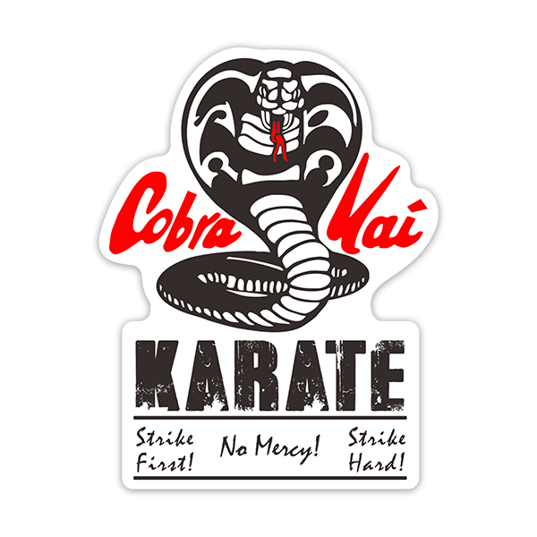 Adesivi per Auto e Moto: Cobra Kai Karate No Mercy!