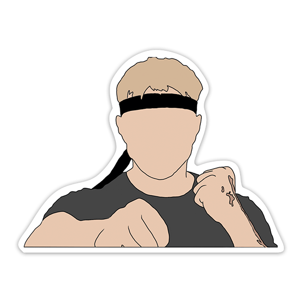 Adesivi per Auto e Moto: Cobra Kai Johnny Lawrence Disegno