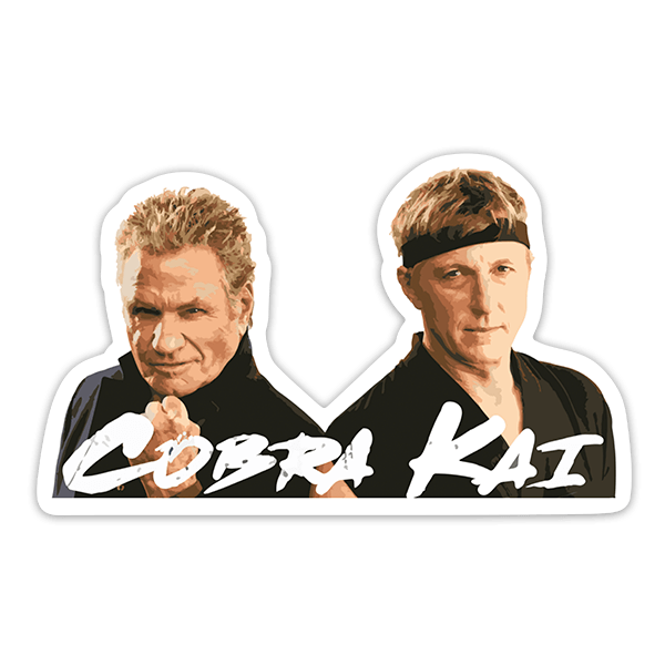 Adesivi per Auto e Moto: Cobra Kai, John Kresse y Johnny Lawrence 