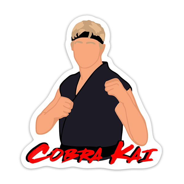 Adesivi per Auto e Moto: Cobra Kai Johnny Lawrence Disegno II